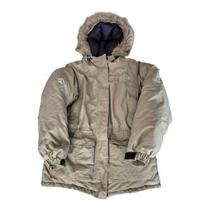 The North Face Women’s Medium Arctic Goose Down Puffer Parka Faux Fur Hood Warm